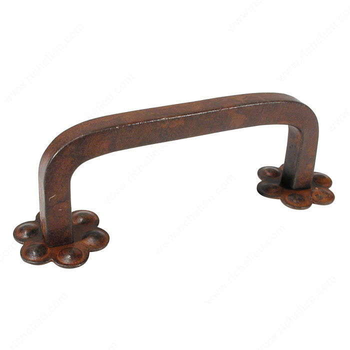 Traditional Forged Iron Pull - 2204, Finish Rust