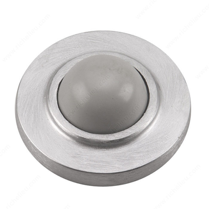 Wall Mount Door Stop - Convex, Finish Brushed Chrome, Collection Door Stops, Our Divisions Onward