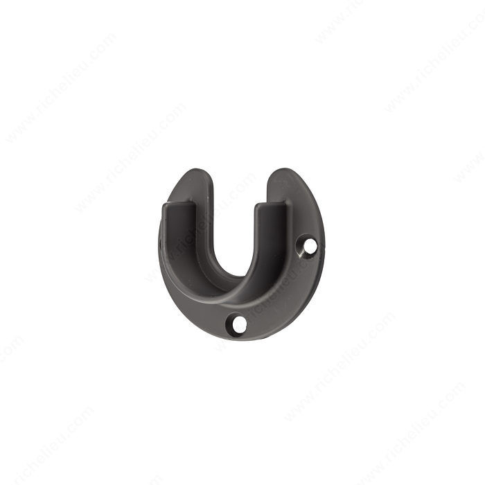 1-5/16 Open Round Support - Screw Mount, Finish Matte Black, Material Aluminum PRO-PACK 3