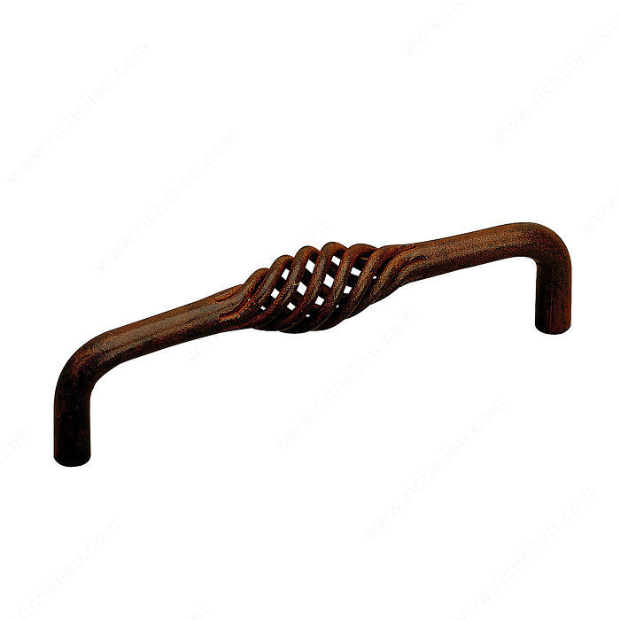 Traditional Forged Iron Pull - 2219, Finish Rust