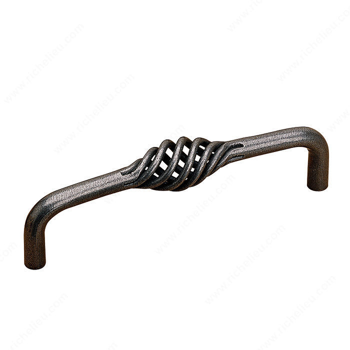 Traditional Forged Iron Pull - 2219, Finish Natural Iron