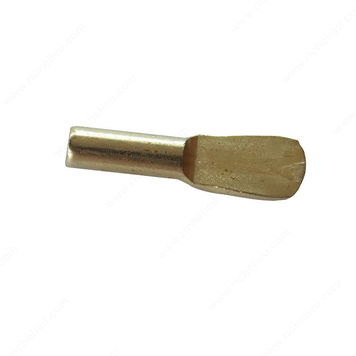 Standard Metal Shelf Pin, Drilling Diameter 3 mm, Load Capacity per Shelf 60 kg, Finish Brass