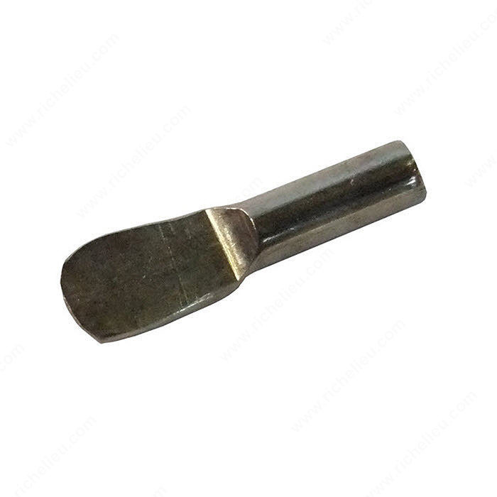 Standard Metal Shelf Pin, Drilling Diameter 3 mm, Load Capacity per Shelf 60 kg, Finish Nickel