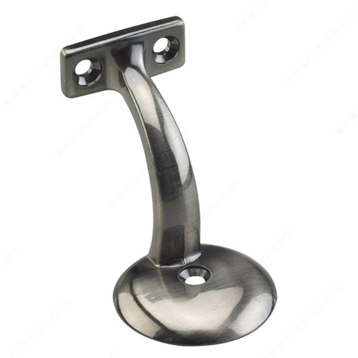 Heavy-Duty Handrail Bracket, Color/ Finish Antique Nickel