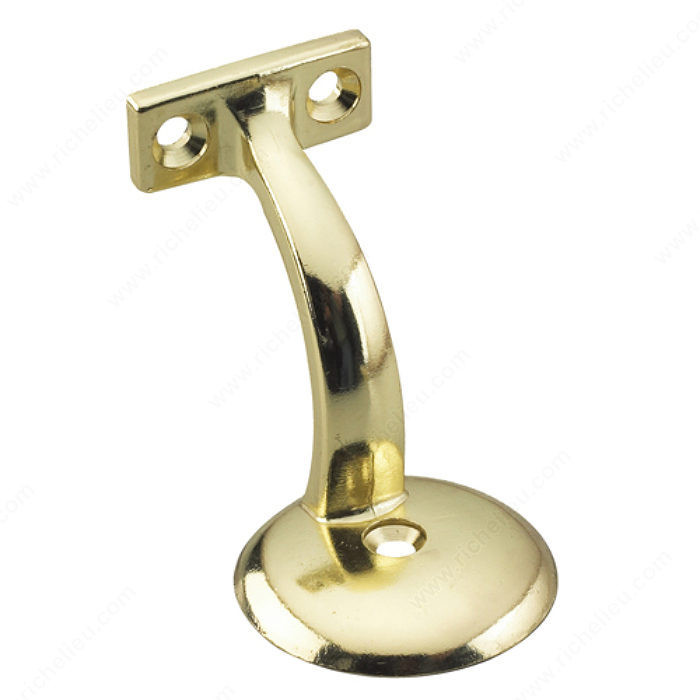 Heavy-Duty Handrail Bracket, Color/ Finish Brass