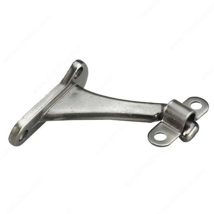 Heavy-Duty Aluminum Handrail Bracket, Color/ Finish Antique Nickel PRO-PACK 2