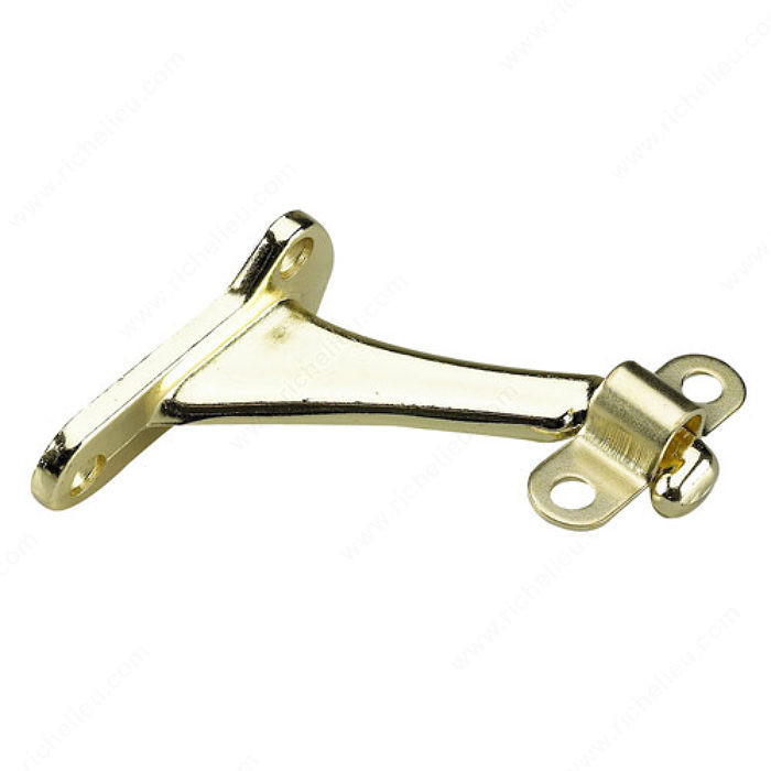 Heavy-Duty Aluminum Handrail Bracket, Color/ Finish Brass PRO-PACK 2