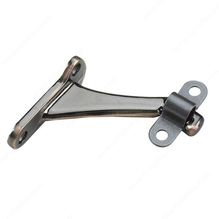Heavy-Duty Aluminum Handrail Bracket, Color/ Finish Oil-Rubbed Bronze PRO-PACK 2