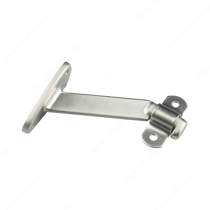 Extended Arm Heavy-Duty Handrail Bracket, Color/ Finish Dull Nickel