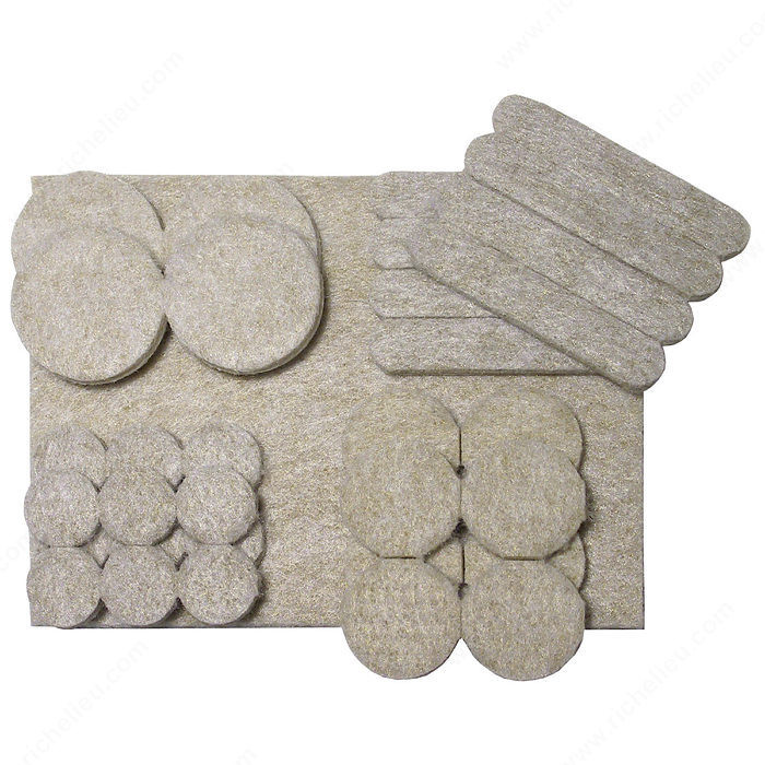 FELTAC Heavy-Duty Self-Adhesive Multipack Felt Pads, The original, the best in floor protection.,PRO-PACK 2