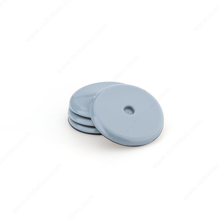 SUPER SLIDEX Gray Round Ultra-Sliding Glides, Diameter 2 3/4 in, Mounting Type Glide, Color / Finish Black / Gray