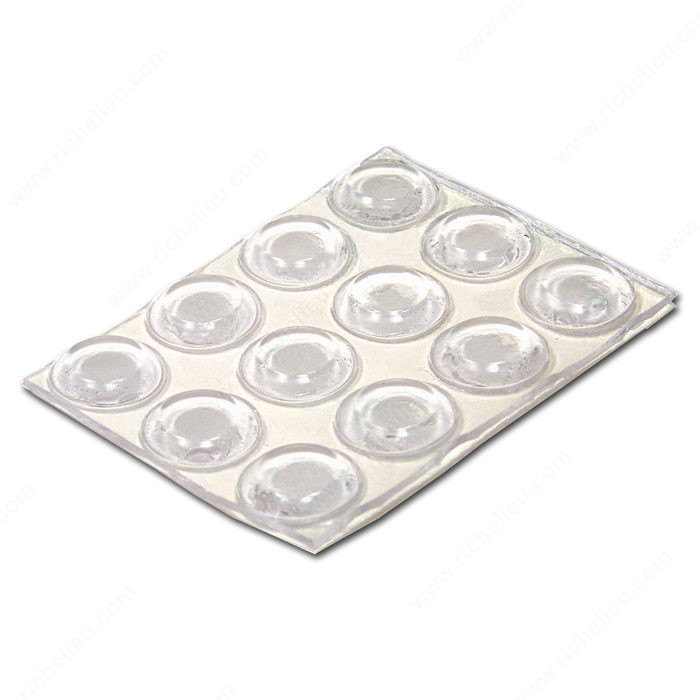 PRO-TEC PVC Round Bumper Pads, Diameter 13 mm, Thickness 5 mm PRO-PACK 5