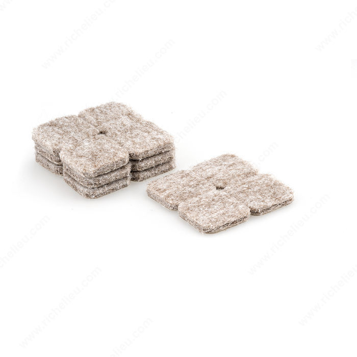 FELTAC Heavy-Duty Self-Adhesive Square Felt Pads, The original, the best in floor protection.,PRO-PACK 5