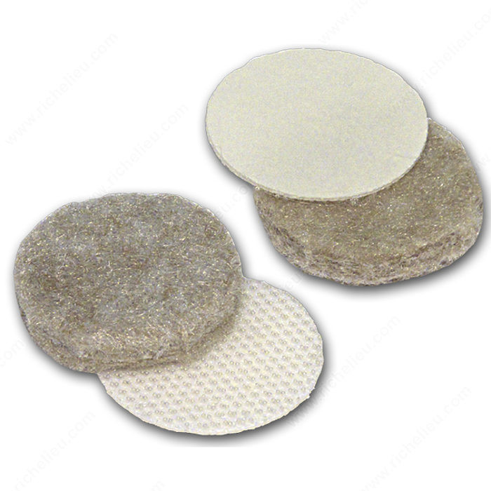 ULTRA FELTAC Heavy-Duty Round Felt Pads and VELCRO, Diameter 25 mm PRO-PACK 3