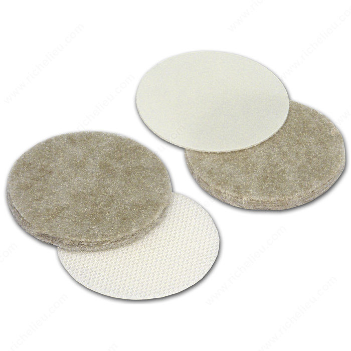 ULTRA FELTAC Heavy-Duty Round Felt Pads and VELCRO, Diameter 48 mm PRO-PACK 2