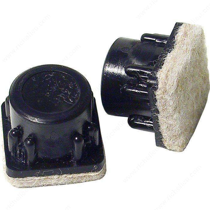 FUSION FELTAC Fused Felt on Insert Glides, Patented technology, Interior Dimensions Min. 17 mm, Shape Square / Flat PRO-PACK 5