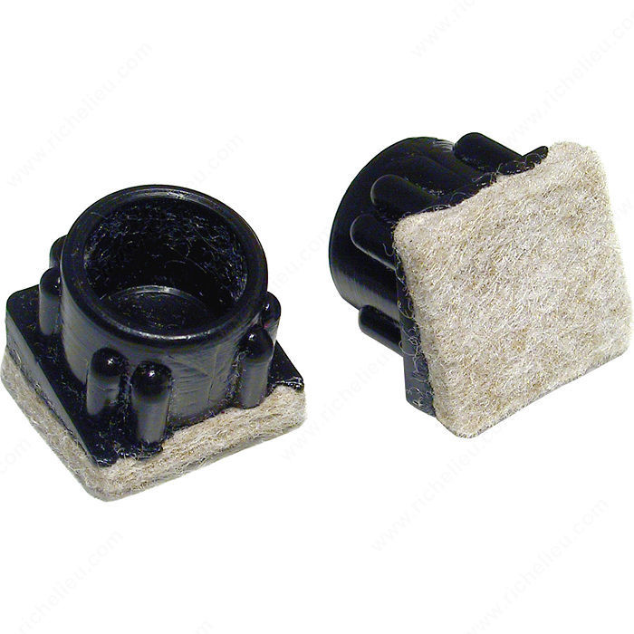 FUSION FELTAC Fused Felt on Insert Glides, Patented technology, Interior Dimensions Min. 20 mm, Shape Square / Angle PRO-PACK 5