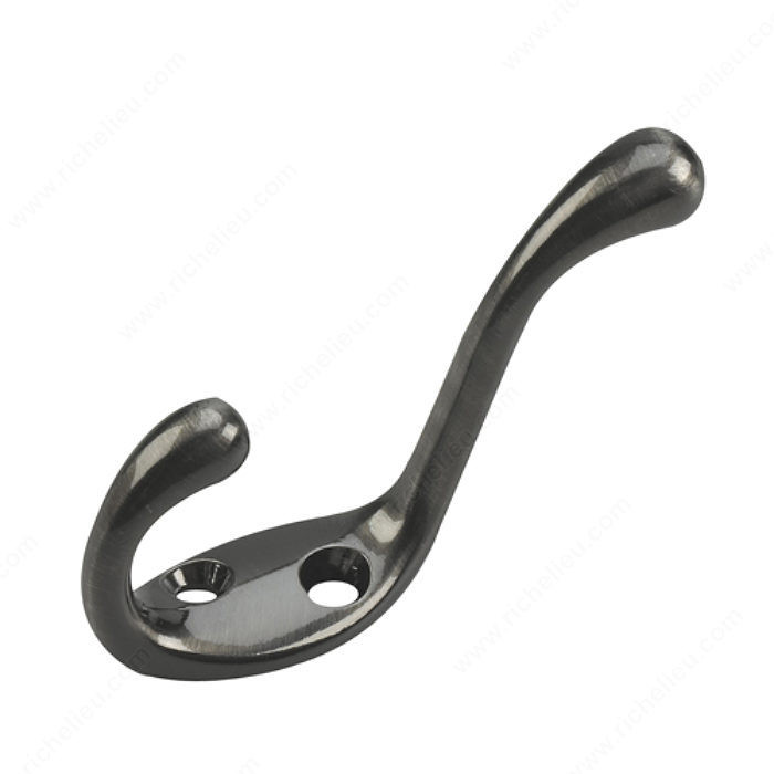 Utility Metal/Brass Hook - 235, Finish Antique Nickel PRO-PACK 2
