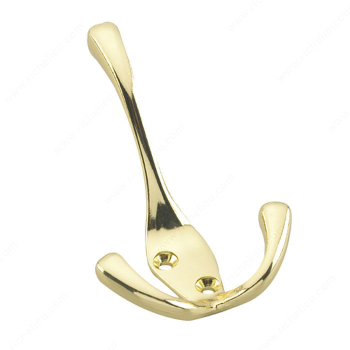 Utility Metal Hook - 236, Finish Bright Brass