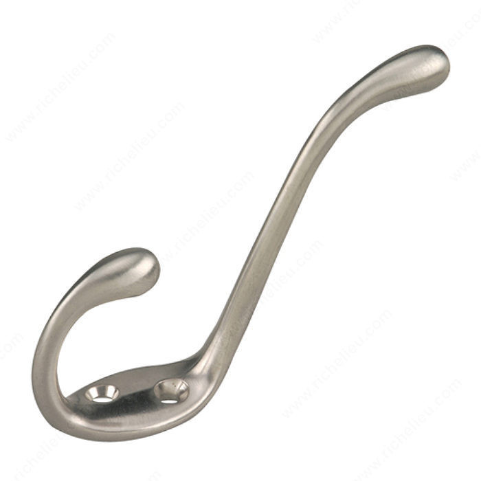Utility Metal Hook - 237, Finish Brushed Nickel