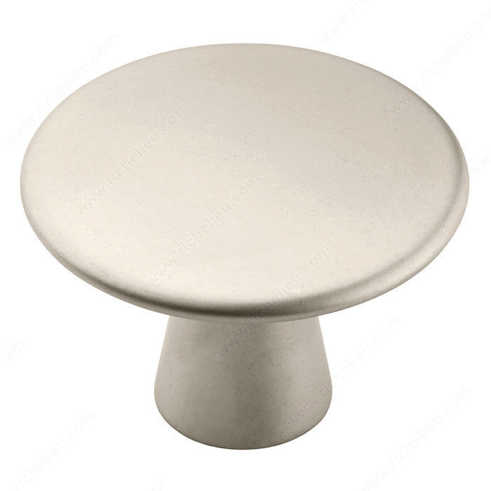 Transitional Zinc Knob - 24001, Finish Satin Nickel