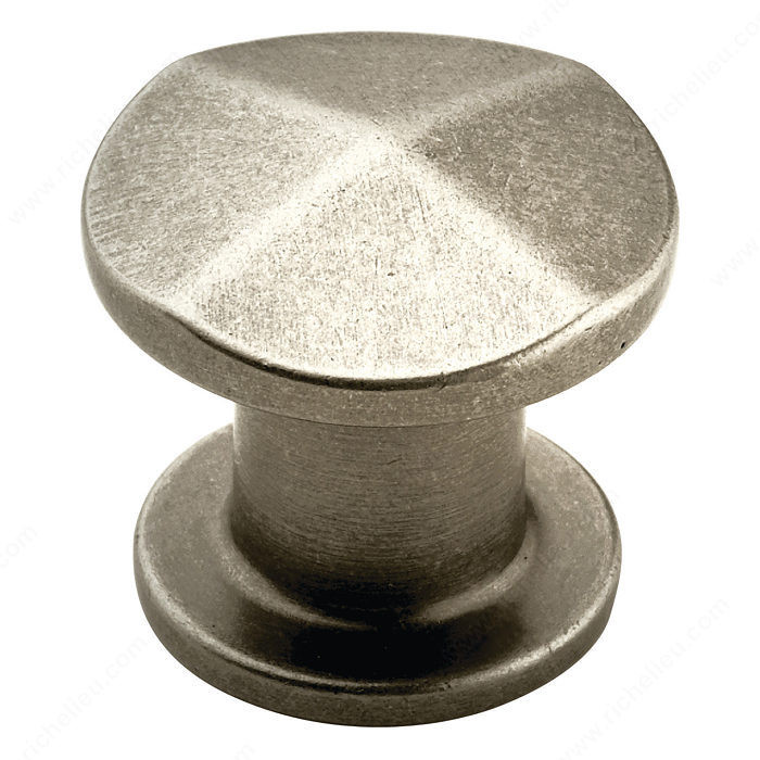 Traditional Zinc Knob - 24003, Finish Antique Nickel