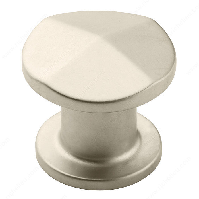 Traditional Zinc Knob - 24003, Finish Satin Nickel