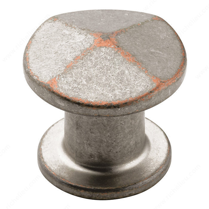 Traditional Zinc Knob - 24003, Finish Weathered Nickel Copper