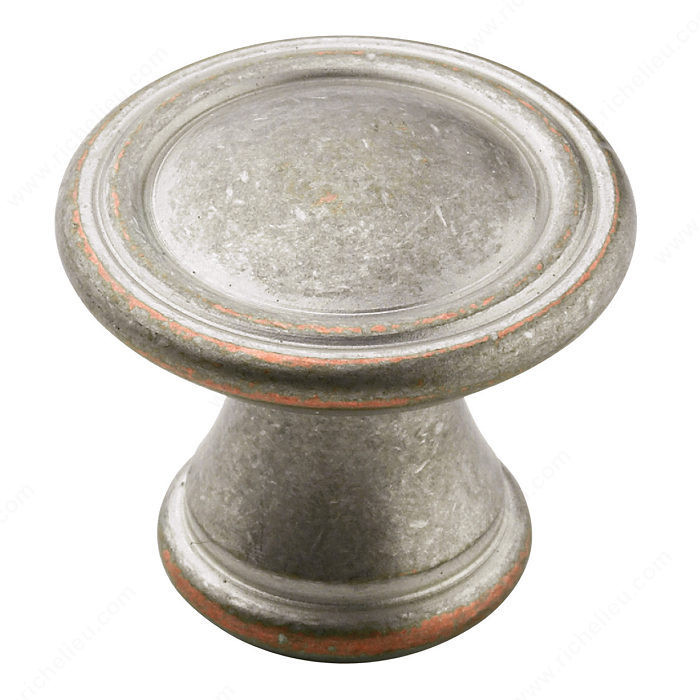 Eclectic Zinc Knob - 24009, Finish Weathered Nickel Copper
