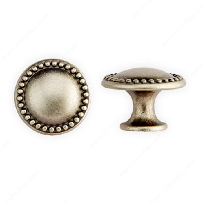 Traditional Metal Knob - 2422, Finish Faux Iron PRO-PACK 2