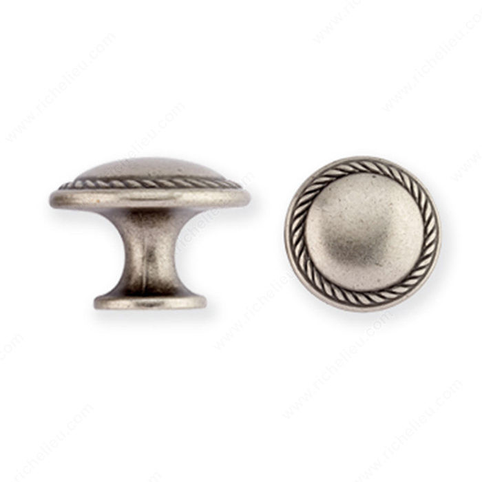 Traditional Brass Knob - 2422, Finish Faux Iron PRO-PACK 2