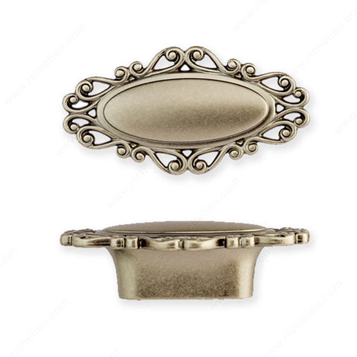 Traditional Brass Knob - 2425, Finish Faux Iron, Width - Overall Dimensions 79 mm