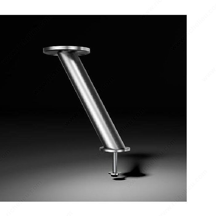 Round Inclined Bar Consoles - 24320174 - : 230 mm, 30? incline, Height 230 mm, Diameter 35 mm, Finish/Colour Stainless Steel, Material Steel