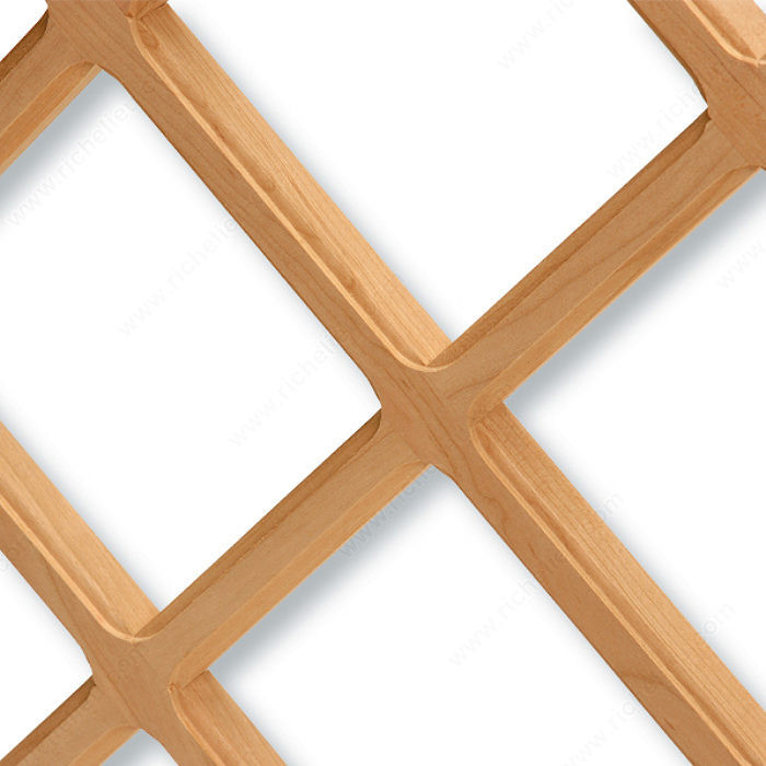 Wine Rack Lattice, Width 43 in, Material Maple, Natural Finish