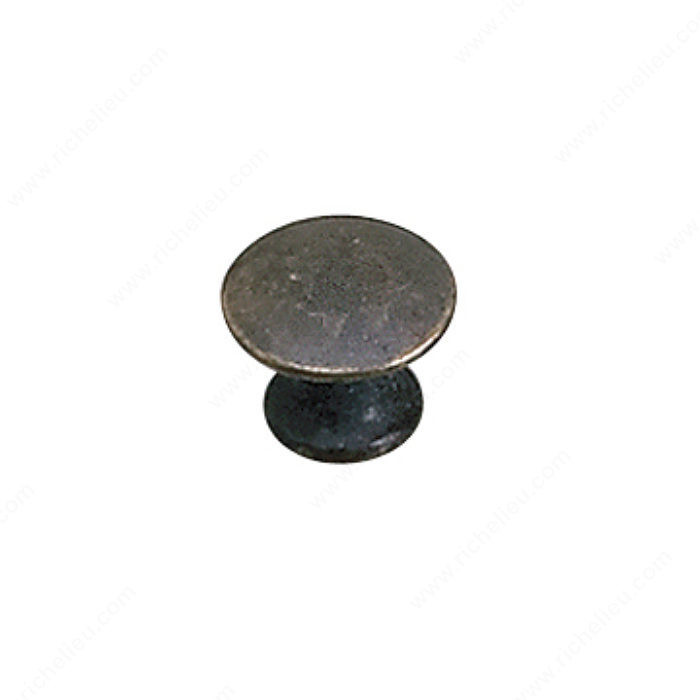 Traditional Solid Brass Knob - 2445, Finish Oxidized Brass PRO-PACK 5