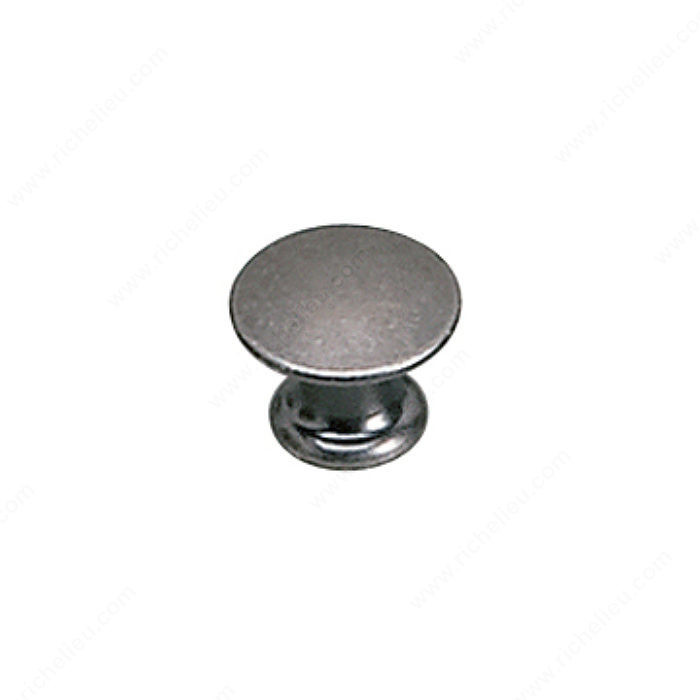 Traditional Solid Brass Knob - 2445, Finish Faux Iron PRO-PACK 2