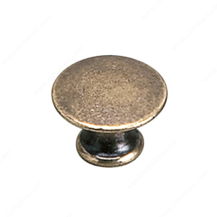 Traditional Solid Brass Knob - 2445, Finish Burnished Brass PRO-PACK 3