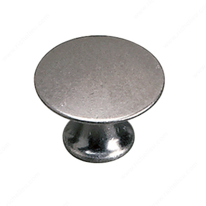 Traditional Solid Brass Knob - 2445, Finish Faux Iron