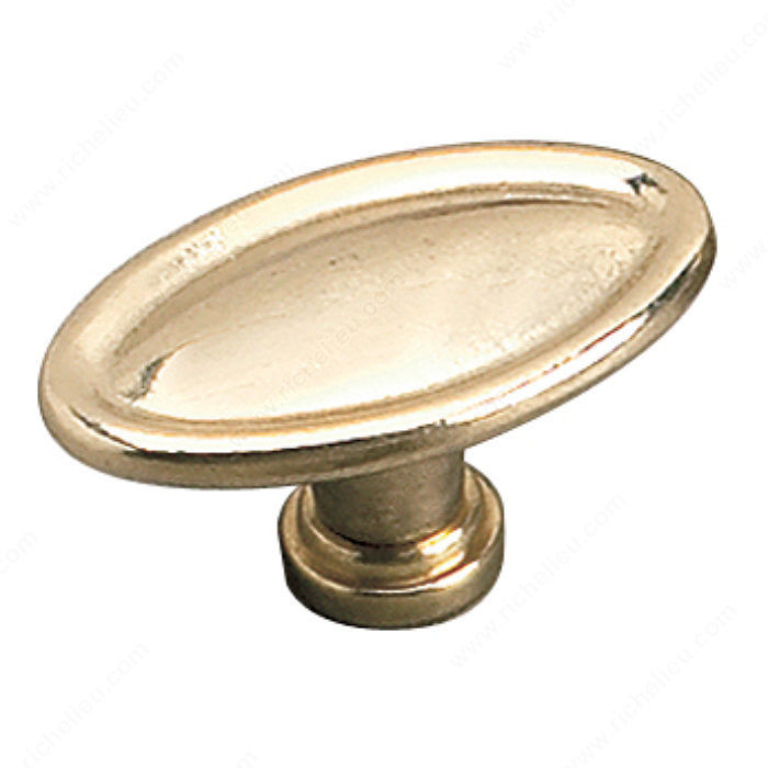 Traditional Brass Knob - 2446, Finish Brass