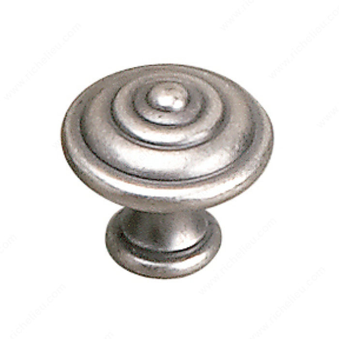 Traditional Brass Knob - 2449, Finish Faux Iron, Diameter - Overall Dimensions 25 mm