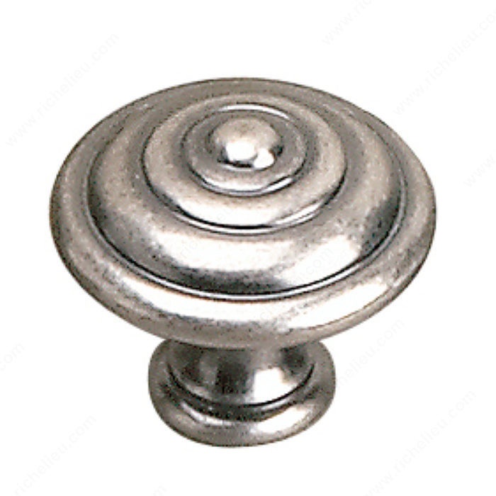 Traditional Brass Knob - 2449, Finish Faux Iron, Diameter - Overall Dimensions 30 mm