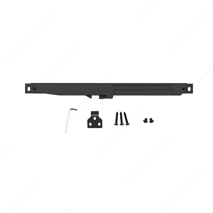 Soft-Close Mechanism for Sliding Door, Easy to Install, Finish/ Color Black