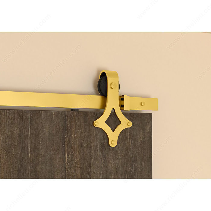 The Diamond Kit - With 2 m rail, Hardware for a single sliding door,