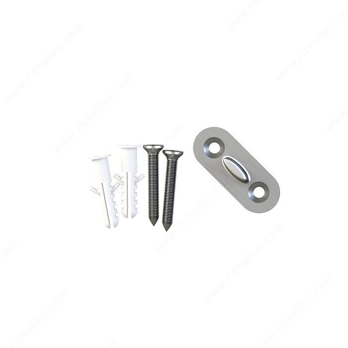 Floor Guide for Wood Door, Stainless Steel, Satin Finish, Stainless steel floor guide for wood door,