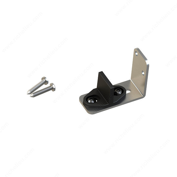 Adjustable Lower Guide for Wood Door, Stainless Steel, Lower door guide for stackable sliding door system.,PRO-PACK 2