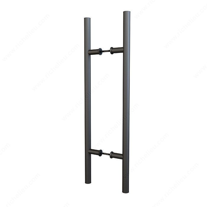 Handle, Industrial style, Finish Black, Material Steel