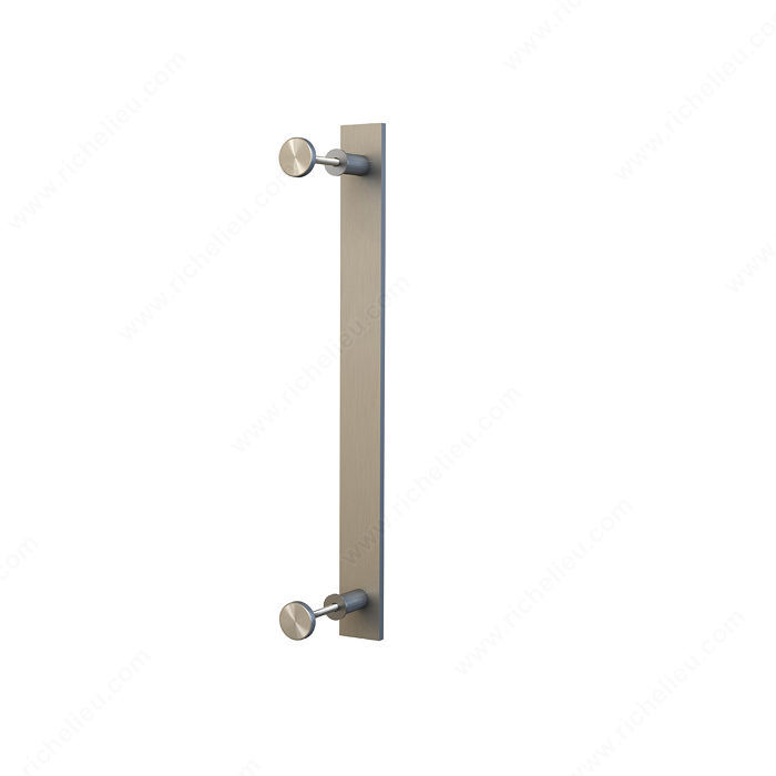 Barn Door Single Pull, Industrial Style Single Handle, Finish Brushed, Material Steel