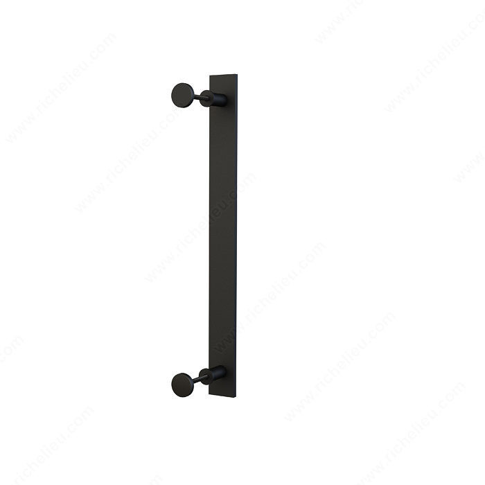 Barn Door Single Pull, Industrial Style Single Handle, Finish Black, Material Steel