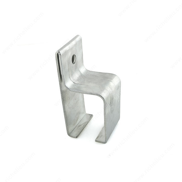 Single Galvanized Steel Box Rail Bracket - Wall Mount, To hang box track rails to the side of the building,