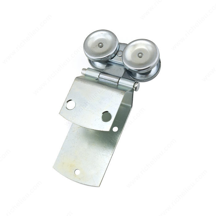 Dual Axis Box Rail Hanger with Ball Bearings and Apron Mounting Hinge,